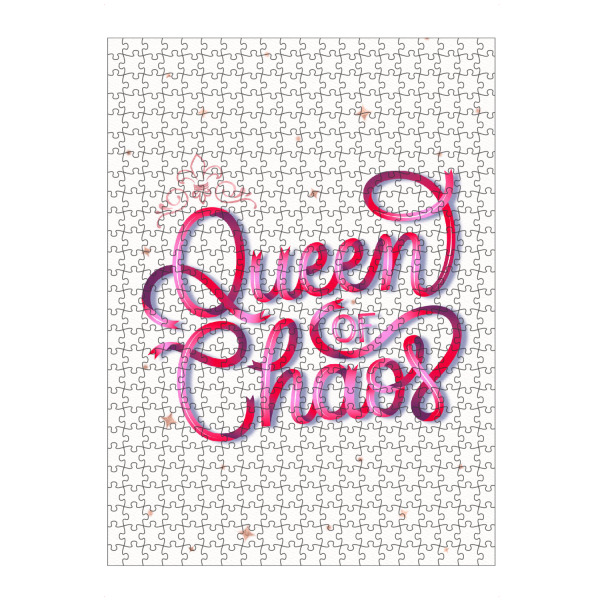 Puzzle Ravensburger "Queen of Chaos with a Crown" artboxONE - Typografie,Menschen,Lustig