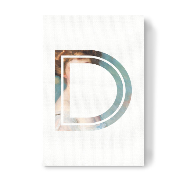 Leinwandbild "IMPRESS-LETTER D" artboxONE - Typografie,Fashion,Buchstaben,Buchstaben / D
