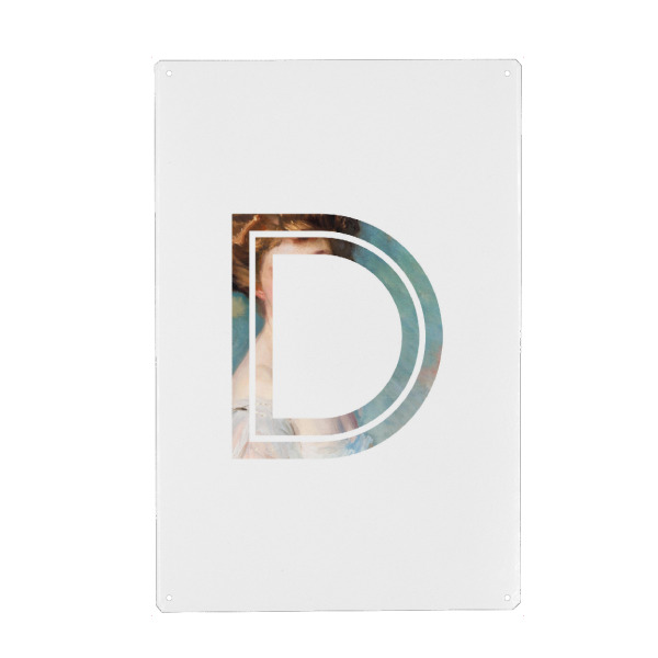 Holzbild "IMPRESS-LETTER D" artboxONE - Typografie,Fashion,Buchstaben,Buchstaben / D