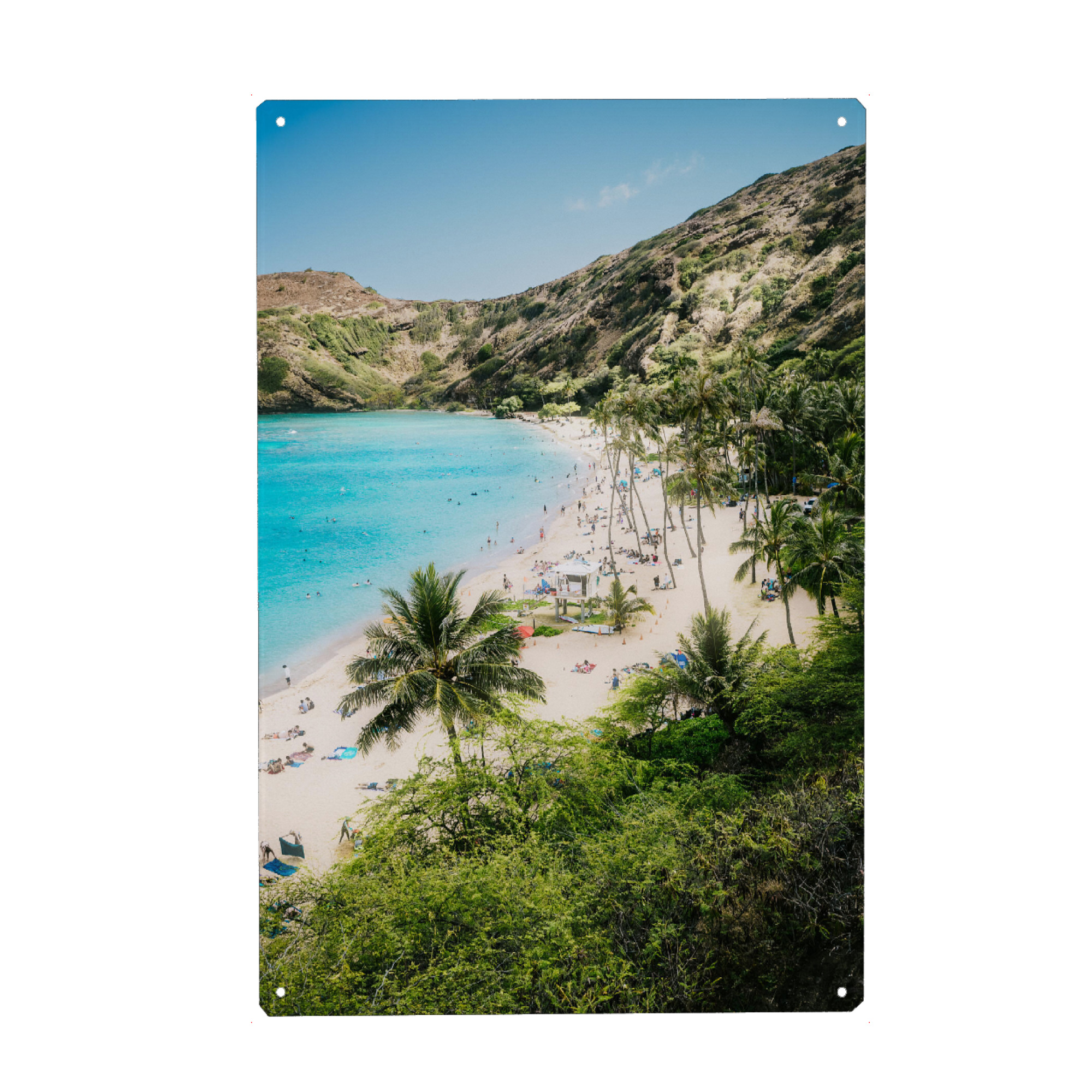 Metall Poster "Hanauma Bay - Oahu" artboxONE - Natur,Reise / Strand und Meer