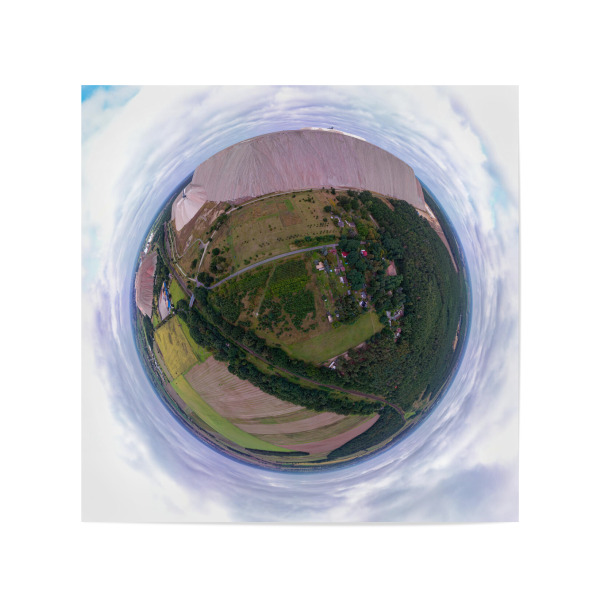 Poster 20x20 cm "Zielitz - Kalimandscharo, D=300m" artboxONE - Städte,Natur,Reise,Architektur,Reise / Länder