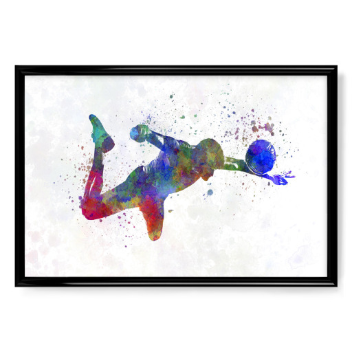 Football player watercolor-c