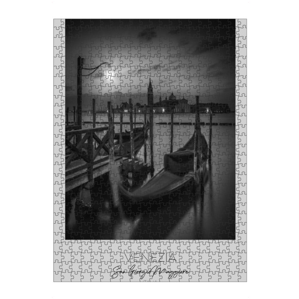 artboxONE Puzzle "Im Fokus: Venedig bei Nacht" artboxONE - Schwarzweiß,Städte / Venedig