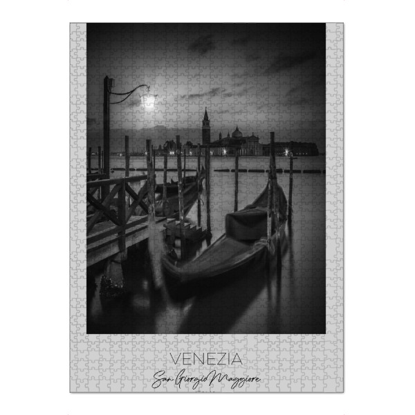 Puzzle Ravensburger "Im Fokus: Venedig bei Nacht" artboxONE - Schwarzweiß,Städte / Venedig