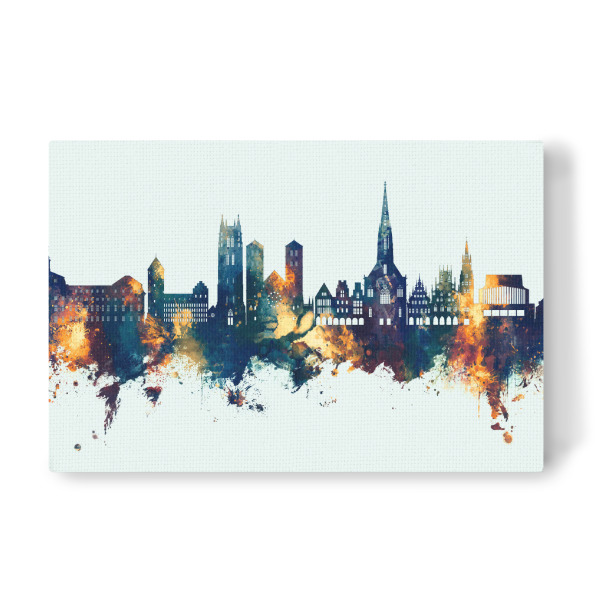 Leinwandbild "Münster Germany Skyline Winter" artboxONE - Städte
