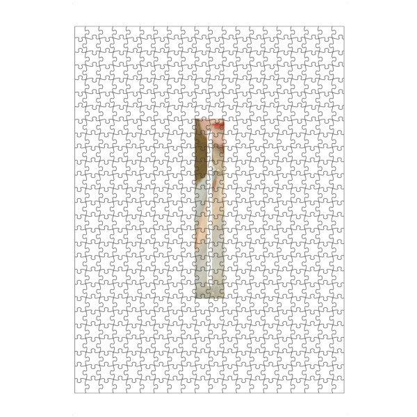 Puzzle Ravensburger "IMPRESS-LETTER I" artboxONE - Typografie,Fashion,Buchstaben,Buchstaben / I