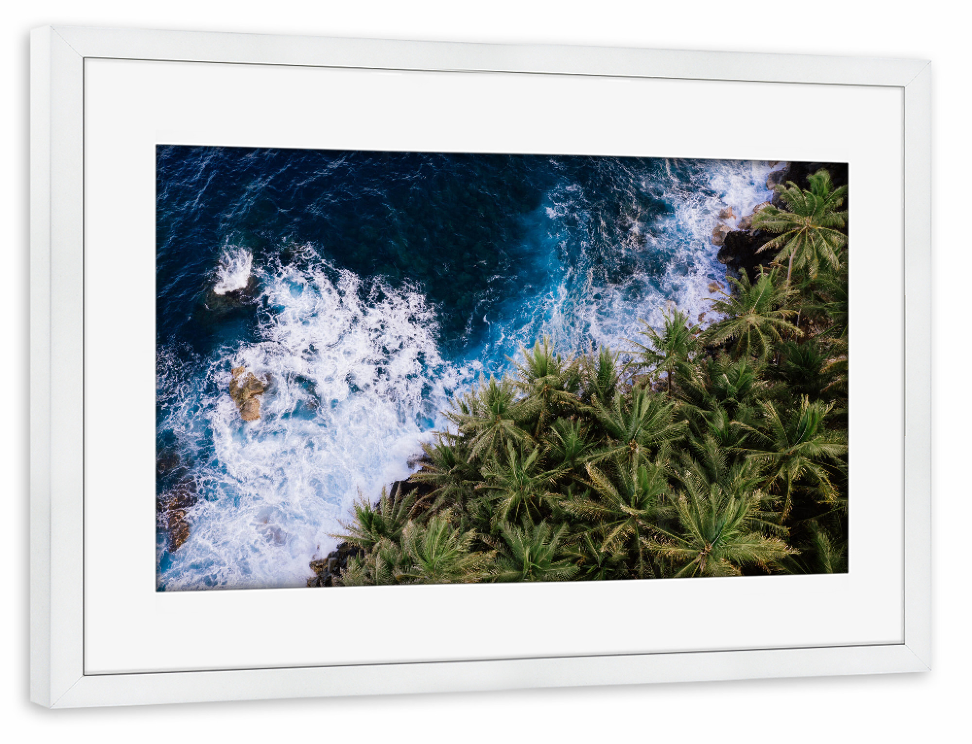 Poster mit Rahmen weiß "Pahoa, Hawaii" artboxONE - Natur,Reise,Reise / Strand und Meer