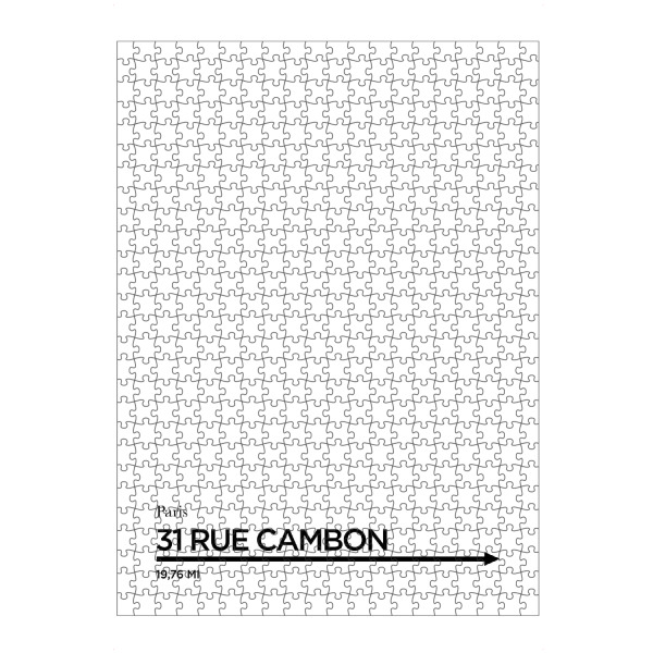 artboxONE Puzzle "RUE CAMBON" artboxONE - Typografie,Reise,Schwarzweiß,Fashion