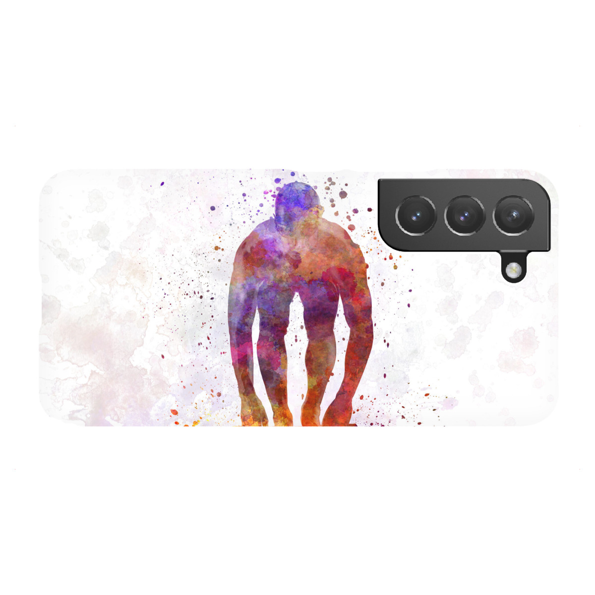 "Swimmer in watercolor-b"für Samsung Galaxy - Premium-Case Handyhülle artboxONE