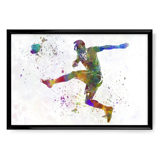 Football player watercolor-b