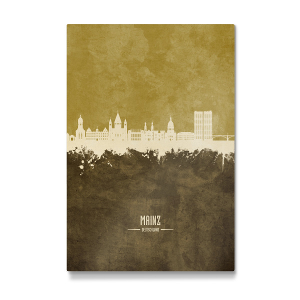 Galerie-Print "Mainz Germany Skyline Brown" 30x20 cm artboxONE