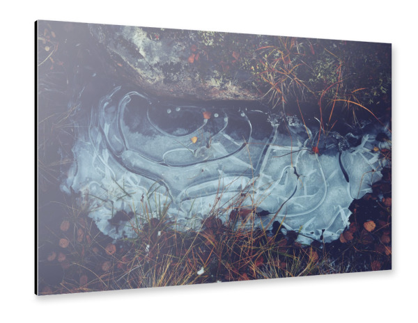 Alu-Dibond "Gefrorenes Wasser" 30x20 cm artboxONE