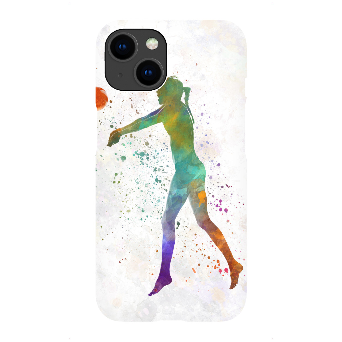 iPhone "Watercolor volleyball player-h" Premium-Case Handyhülle artboxONE