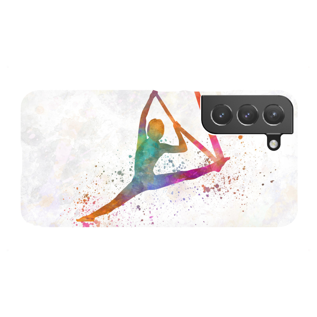 "Aerial Yoga in Watercolor"für Samsung Galaxy - Premium-Case Handyhülle artboxONE