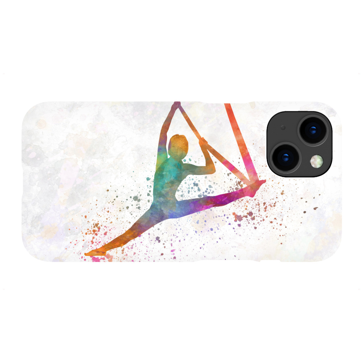 iPhone "Aerial Yoga in Watercolor" Premium-Case Handyhülle artboxONE