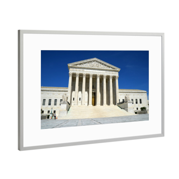 Poster mit Rahmen Silber "Supreme Court" artboxONE - Reise,Architektur