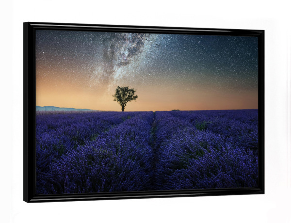 Poster mit schwarzem Rahmen "Milky Way In Provence" artboxONE - Natur,Reise,Floral,Reise / Länder