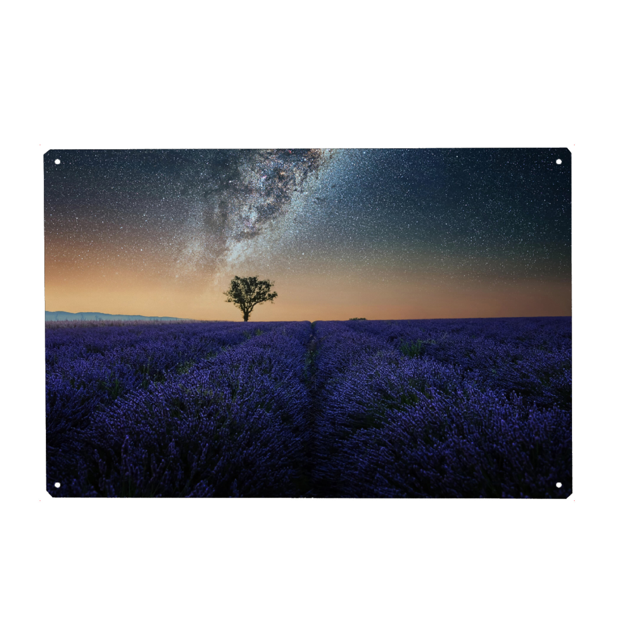 Metall Poster "Milky Way In Provence" artboxONE - Natur,Reise,Floral,Reise / Länder