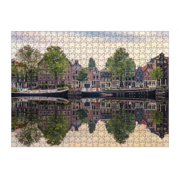 Puzzle Ravensburger "Amsterdam Reflection" artboxONE - Städte,Reise,Architektur,Reise / Länder,Städte / Amsterdam
