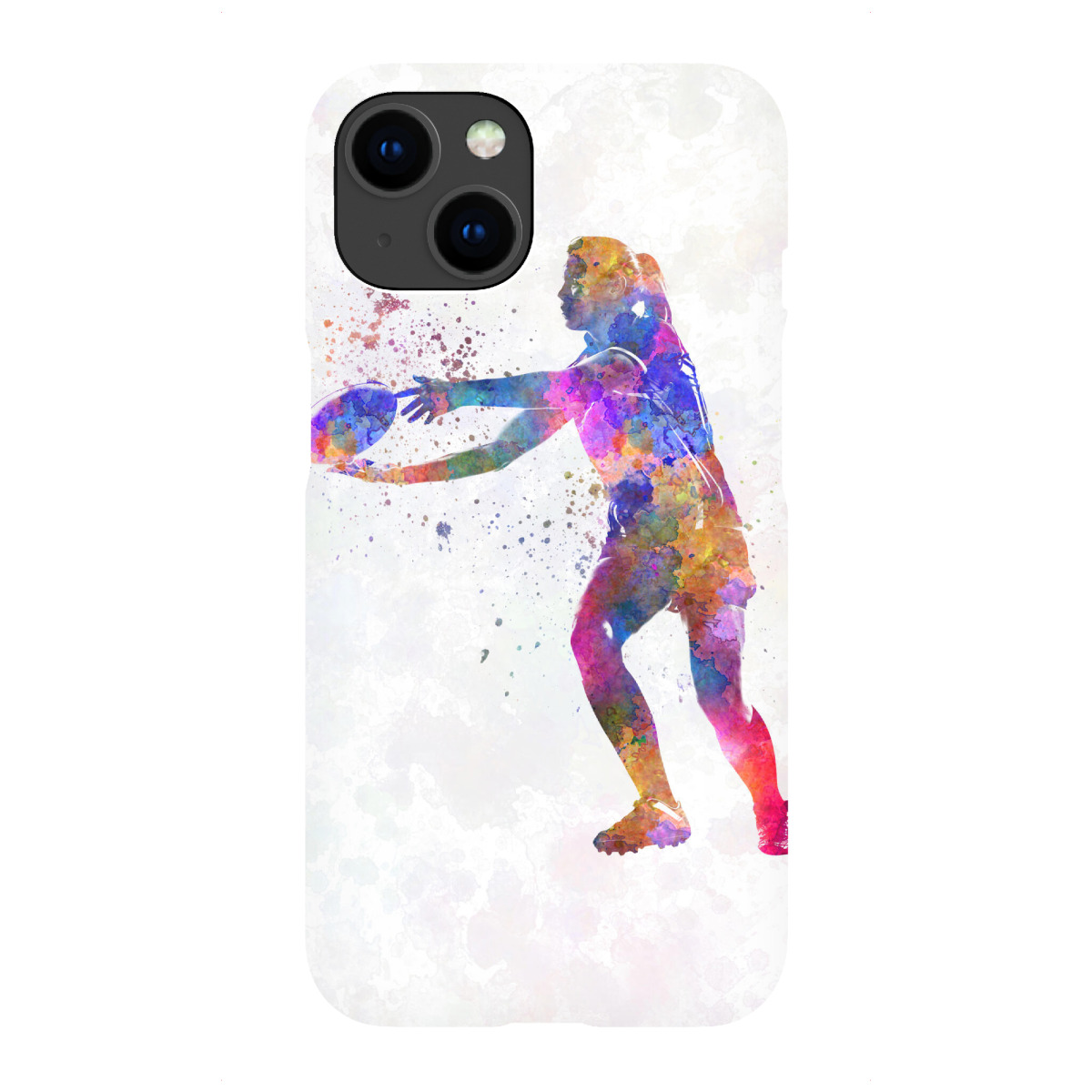 iPhone "Watercolor female rugby-b" Premium-Case Handyhülle artboxONE
