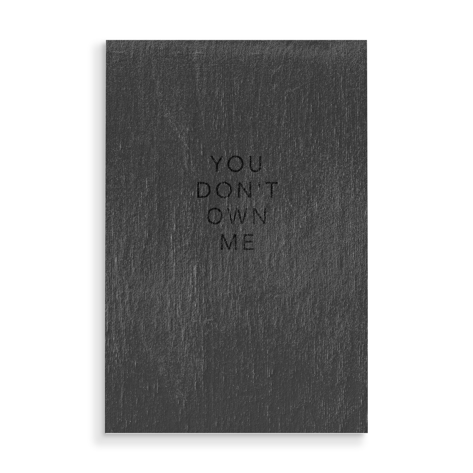 Holzbild "YOU DON’T OWN ME" artboxONE - Typografie,Musik,Fashion - Typografie,Musik,Music,Song,Typography