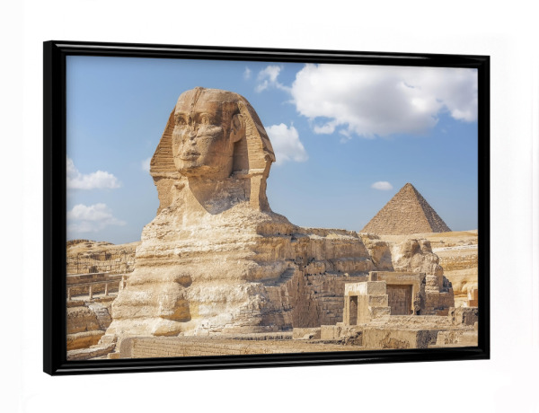 Poster mit schwarzem Rahmen "The Sphinx" artboxONE - Städte,Reise,Architektur,Reise / Afrika,Reise / Länder