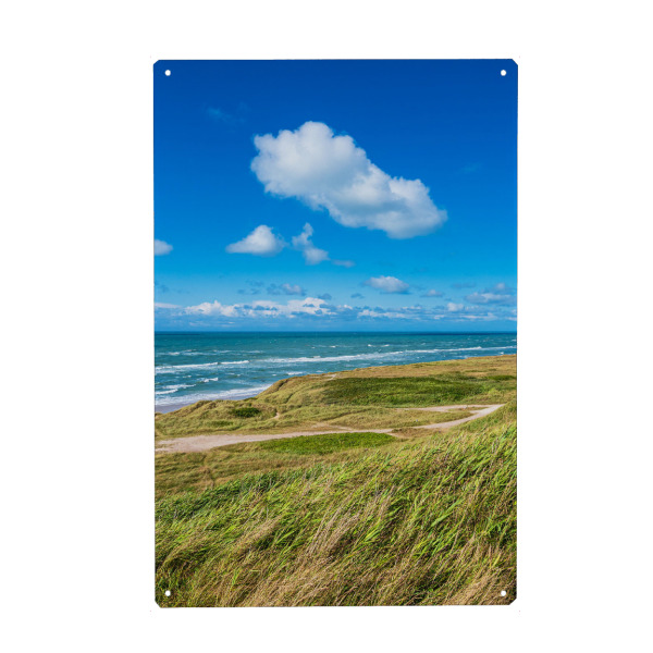 Holzbild "Düne und Strand bei Hirtshals" artboxONE - Natur,Reise,Reise / Strand und Meer,Reise / Länder