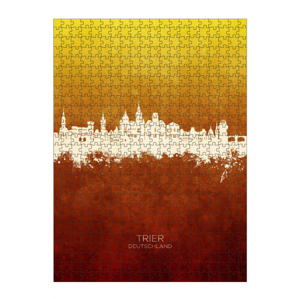 artboxONE Puzzle "Trier Germany Skyline RedYellow" artboxONE - Städte