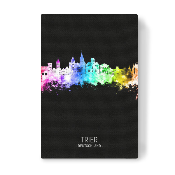Leinwandbild "Trier Skyline Colour Black" artboxONE - Städte