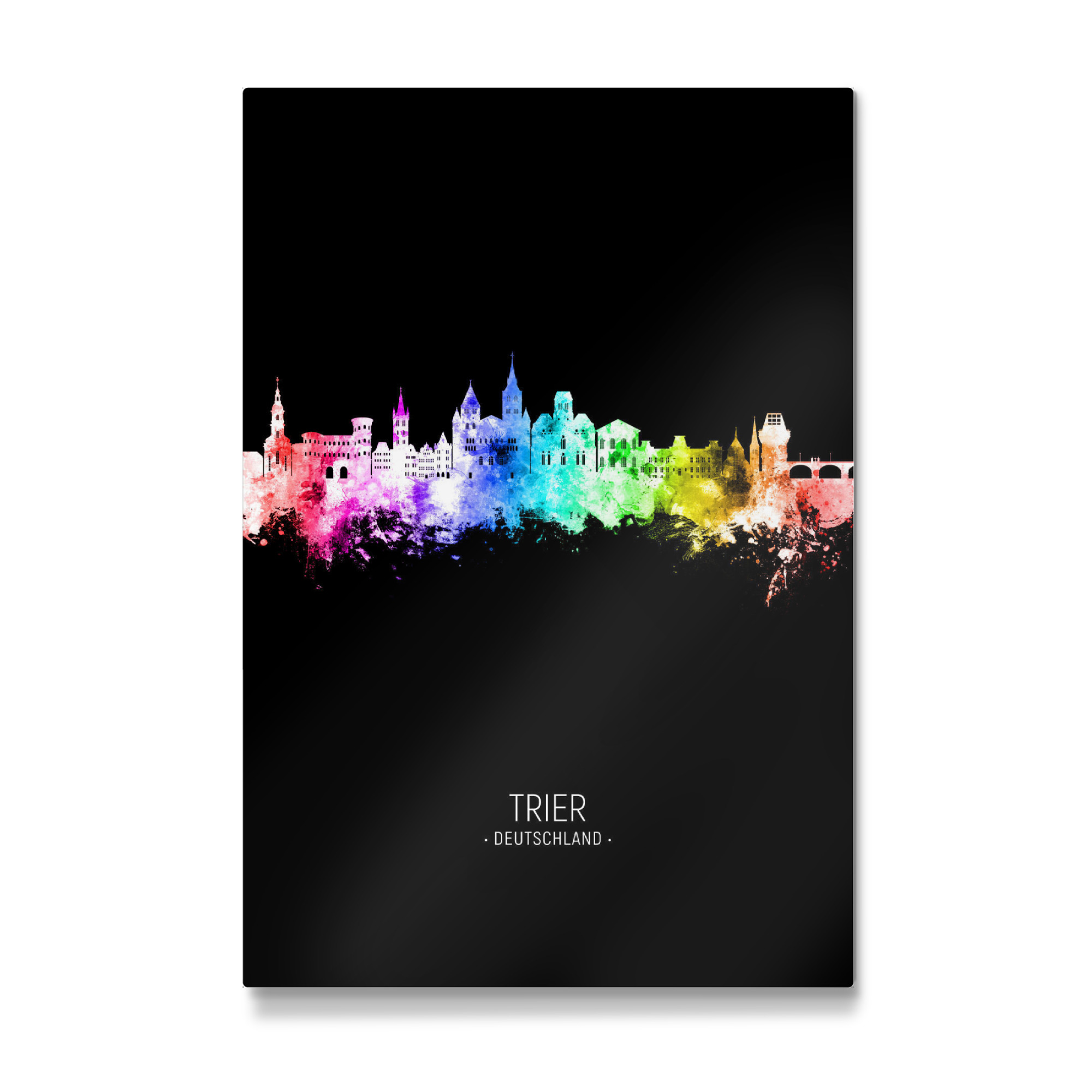 Galerie-Print "Trier Skyline Colour Black" 75x50 cm artboxONE