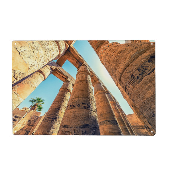 Metall Poster "Karnak" artboxONE - Städte,Reise,Architektur,Reise / Afrika,Reise / Länder