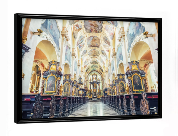 Poster mit schwarzem Rahmen "Church in Prague" artboxONE - Städte,Reise,Architektur,Reise / Länder,Städte / Prag