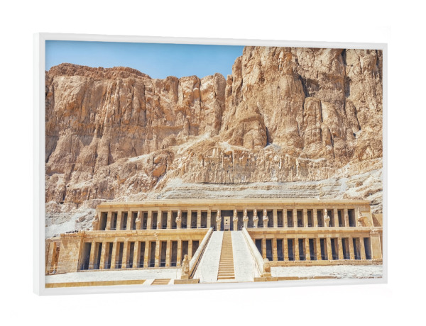 Poster mit weißem Rahmen "Hatshepsut Temple" artboxONE - Städte,Reise,Architektur,Reise / Afrika,Reise / Länder