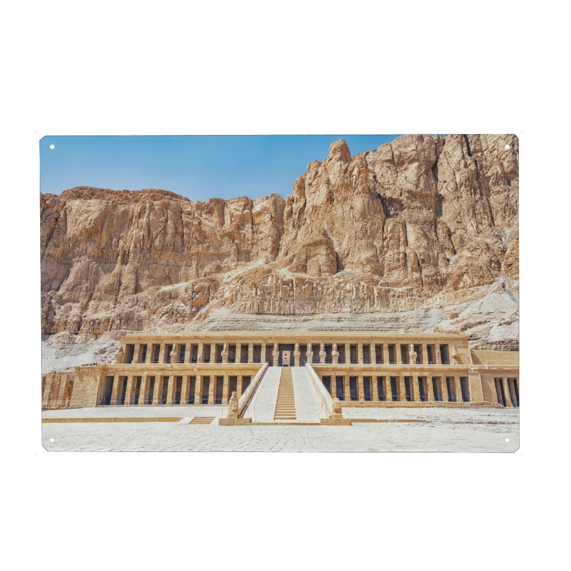 Metall Poster "Hatshepsut Temple" artboxONE - Städte,Reise,Architektur,Reise / Afrika,Reise / Länder