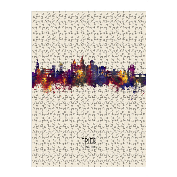 artboxONE Puzzle "Trier Germany Skyline Beige" artboxONE - Städte