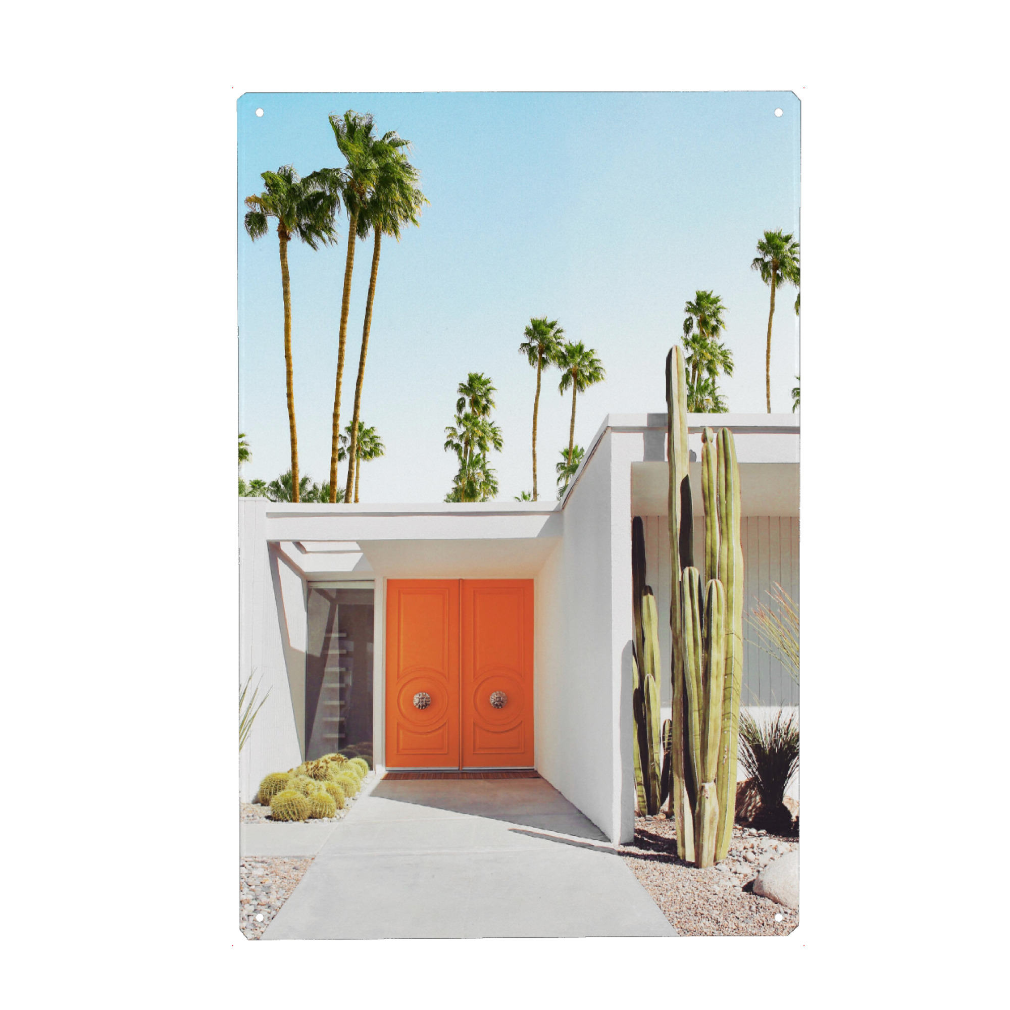 Metall Poster "Palm Springs California" artboxONE - Natur,Reise,Architektur,Städte / Los Angeles