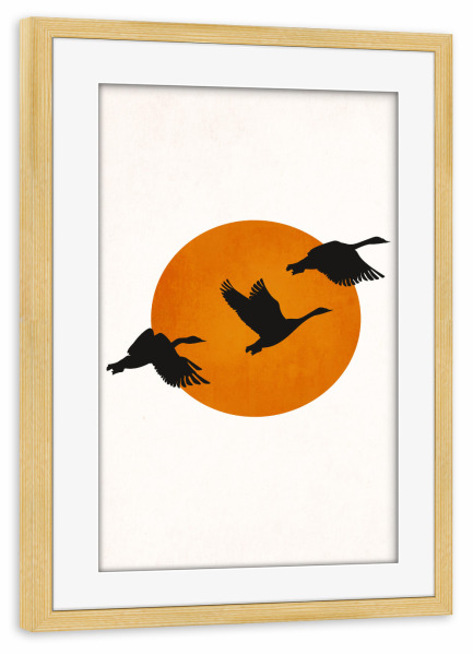 Poster mit Rahmen kiefer "Coming Home" artboxONE - Natur,Tiere,Abstrakt