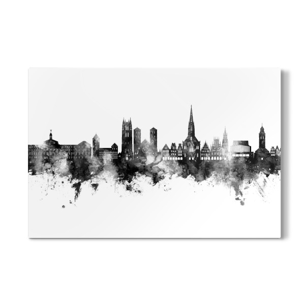 Galerie-Print "Münster Germany Skyline Black" 30x20 cm artboxONE