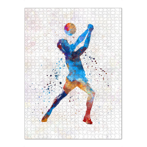 Puzzle Ravensburger "Watercolor volleyball player" artboxONE - Sport