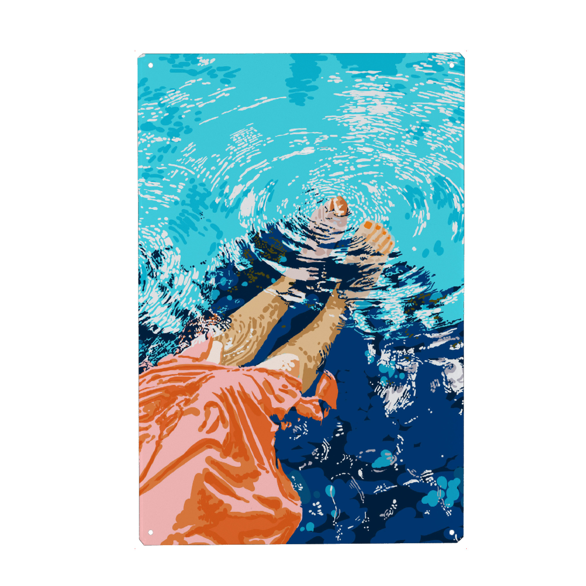 Holzbild "Take Me Where The Waves" artboxONE - Menschen,Liebe