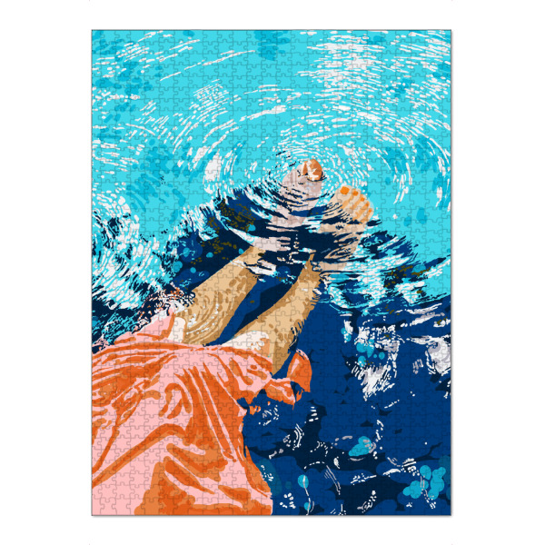 Puzzle Ravensburger "Take Me Where The Waves" artboxONE - Menschen,Liebe