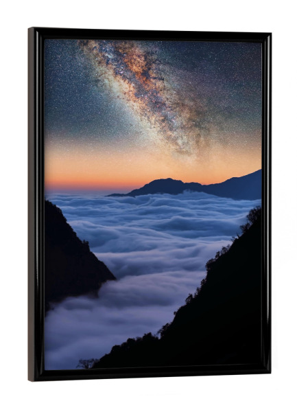 Poster mit schwarzem Rahmen "Himalayas Dusk" artboxONE - Natur,Reise,Reise / Asien,Reise / Länder