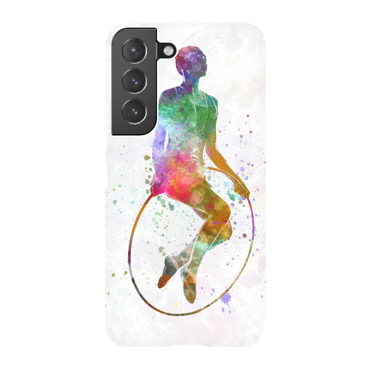 "Gymnastic jumping watercolor"für Samsung Galaxy - Premium-Case Handyhülle artboxONE