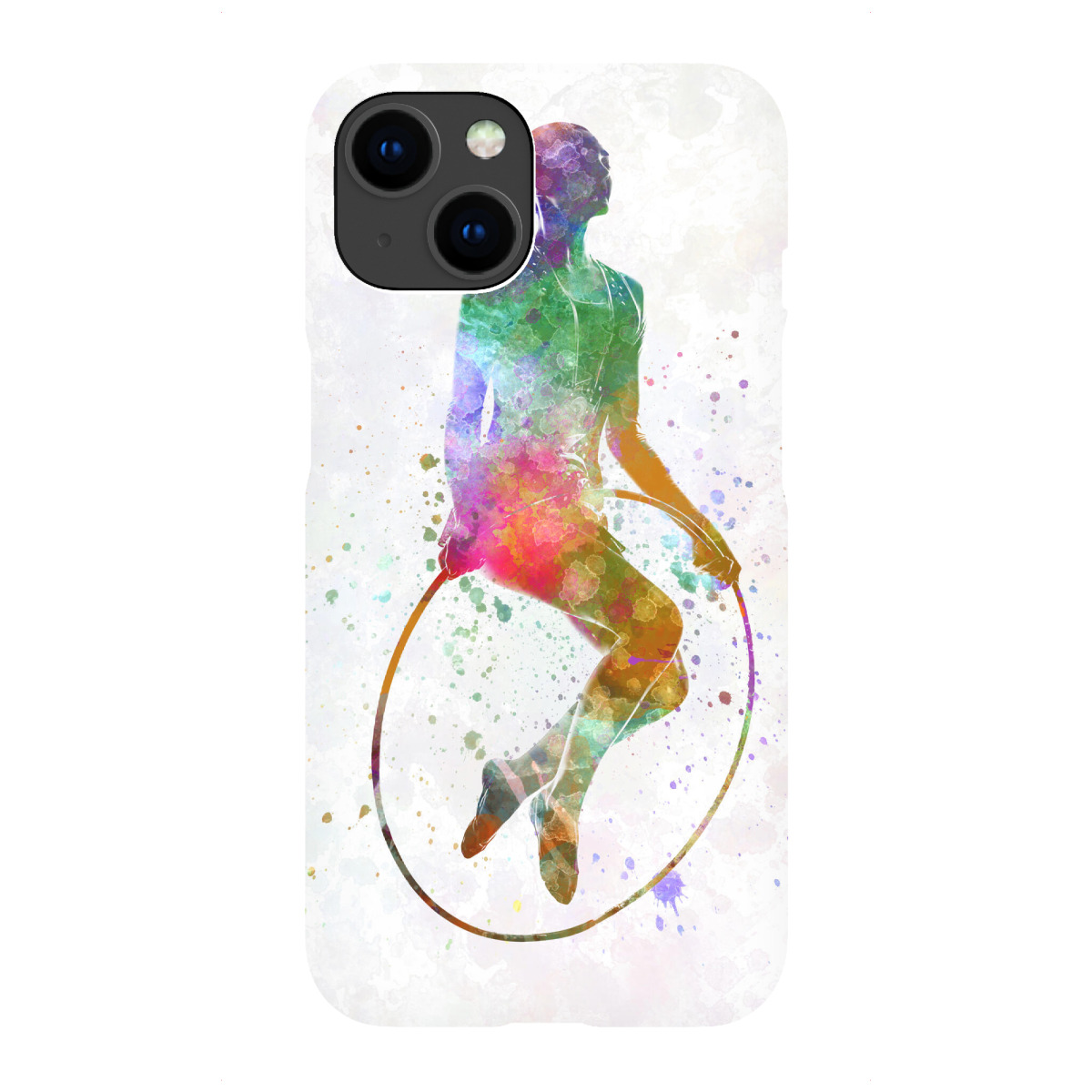 "Gymnastic jumping watercolor"für iPhone - Premium-Case Handyhülle artboxONE