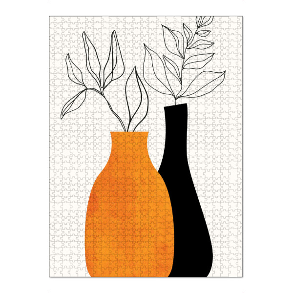 Puzzle Ravensburger "Cheek To Cheek" artboxONE - Floral,Abstrakt - Botanisch,Vase,Pflanzen,Abstrakt,Plants,Botanical,Abstract - Bild botanisch