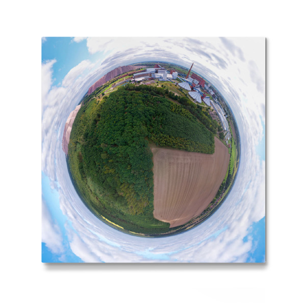 Galerie-Print "Zielitz - Kalibergwerk aus NW" 30x30 cm artboxONE