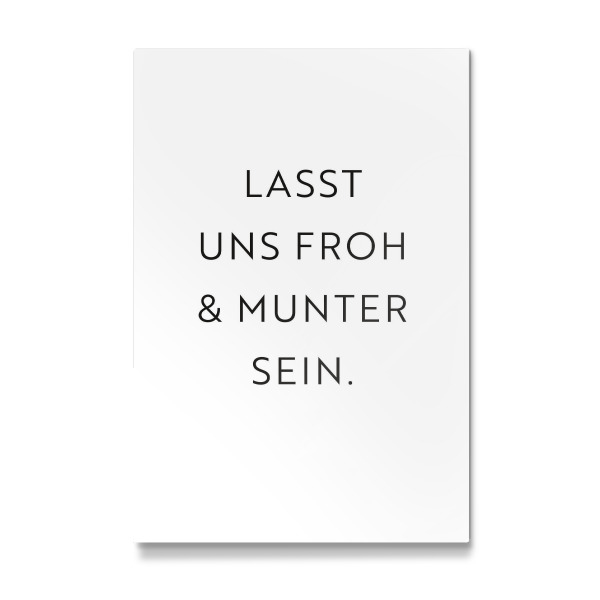 Galerie-Print "Lasst uns froh und munter sein" 30x20 cm artboxONE
