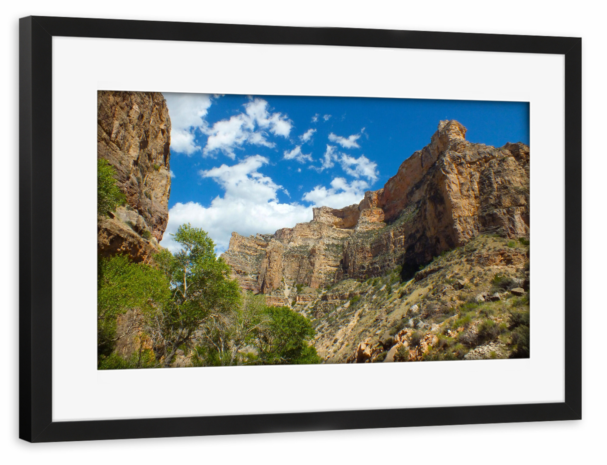 Poster mit Rahmen schwarz "Bighorn Mountains, Wyoming" artboxONE - Natur,Reise