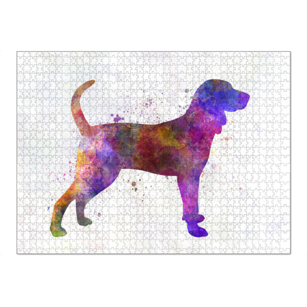 Puzzle Ravensburger "Blue tick coon hound dog" artboxONE - Tiere