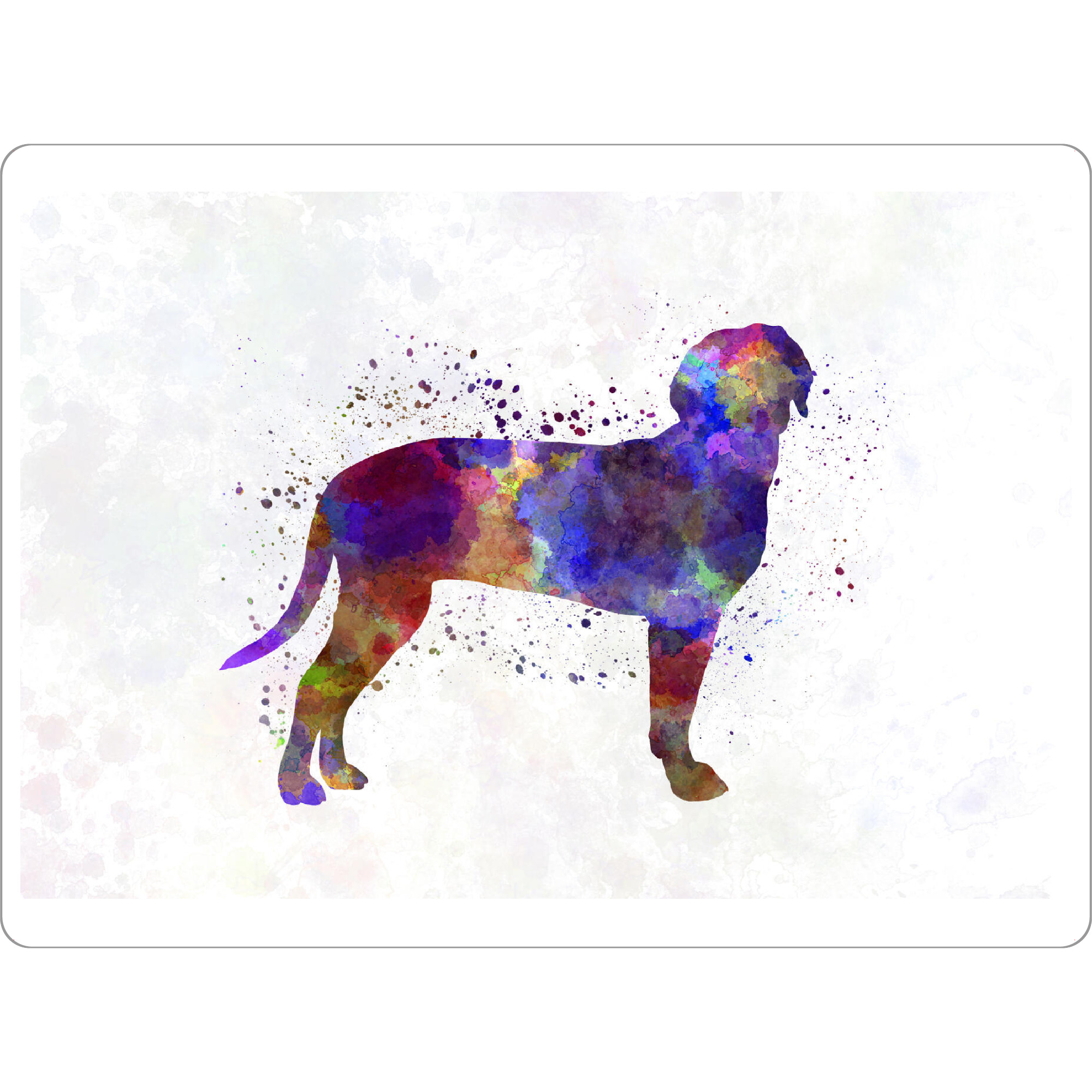 Tischset "Austrian Black and Tan Hound" artboxONE - Tiere - Dog,Pet,Childish,Watercolor,Decorative,Nursery decor,Animal,Animals,Dogs,Tiere,Hund